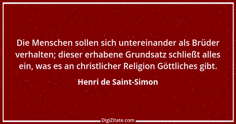 Zitat von Henri de Saint-Simon 2