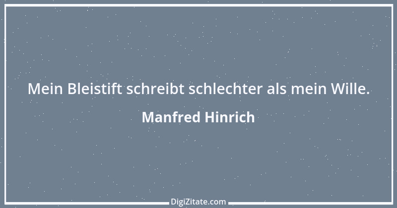 Zitat von Manfred Hinrich 1967