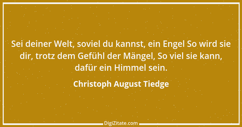 Zitat von Christoph August Tiedge 20