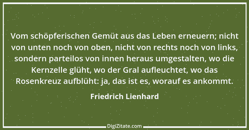 Zitat von Friedrich Lienhard 13