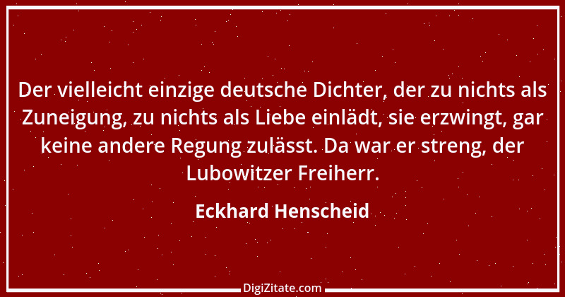 Zitat von Eckhard Henscheid 1