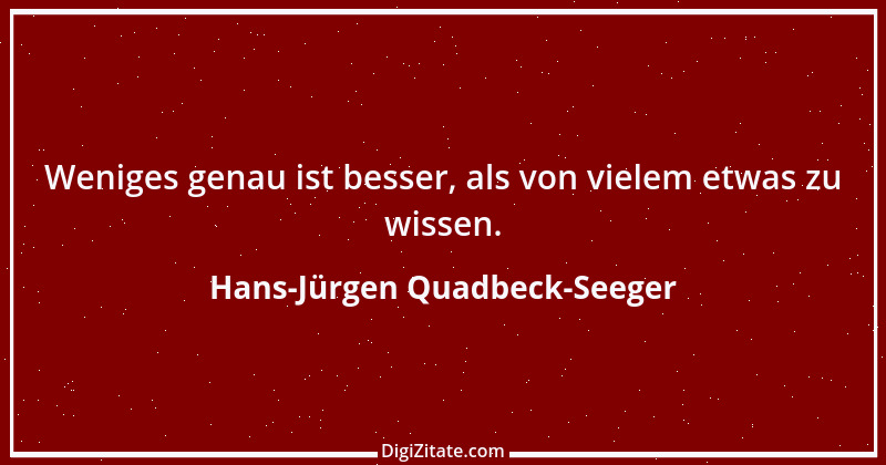 Zitat von Hans-Jürgen Quadbeck-Seeger 26