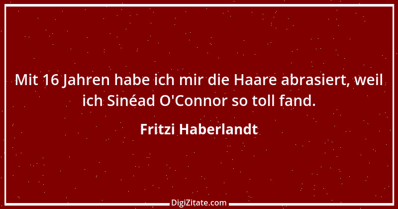 Zitat von Fritzi Haberlandt 1