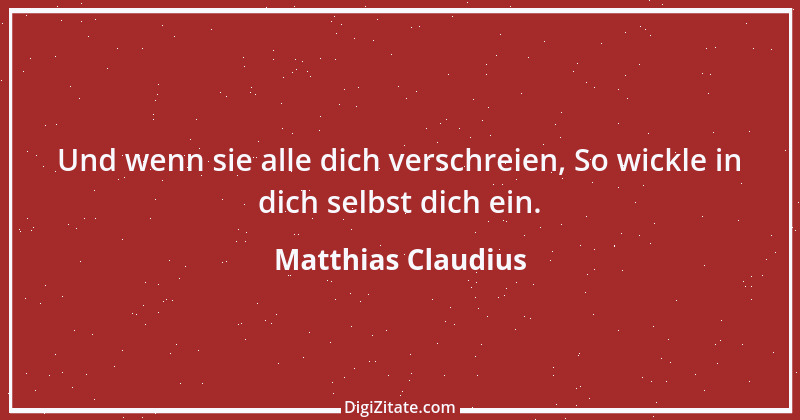 Zitat von Matthias Claudius 97