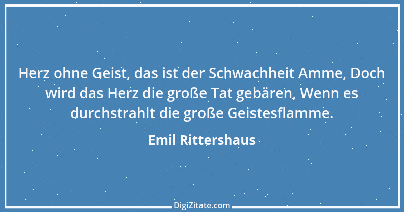 Zitat von Emil Rittershaus 10