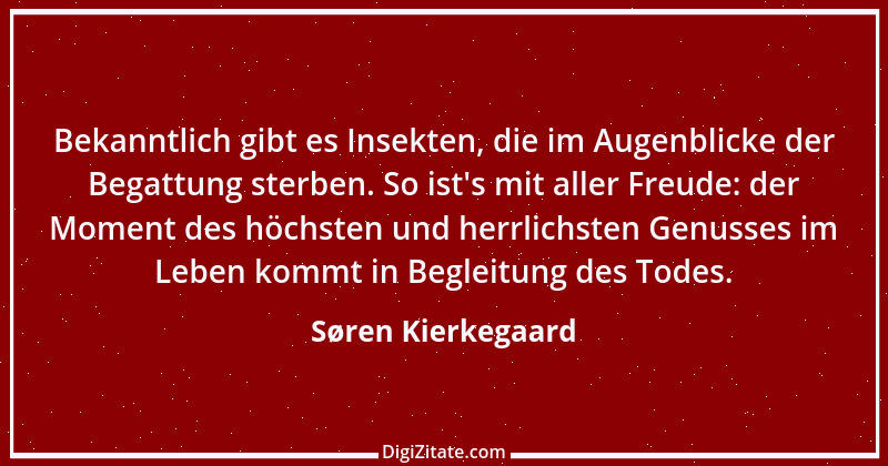 Zitat von Søren Kierkegaard 143