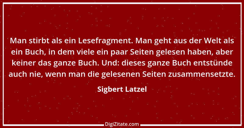 Zitat von Sigbert Latzel 310