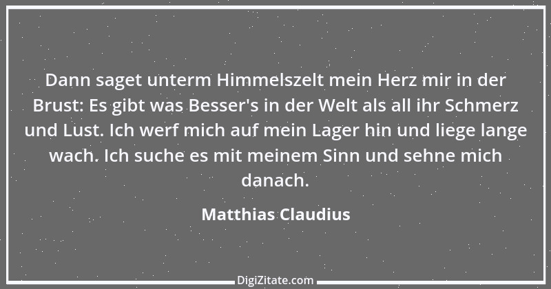 Zitat von Matthias Claudius 101