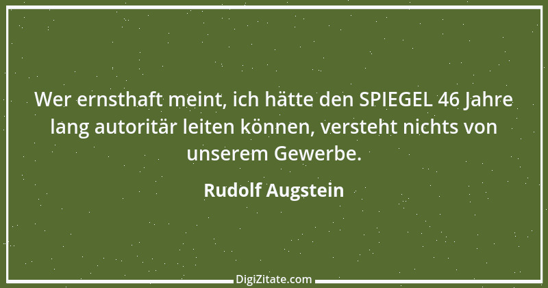 Zitat von Rudolf Augstein 24