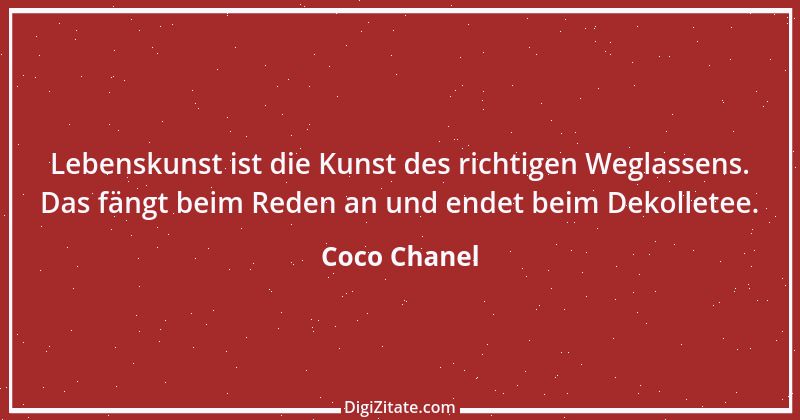 Zitat von Coco Chanel 5