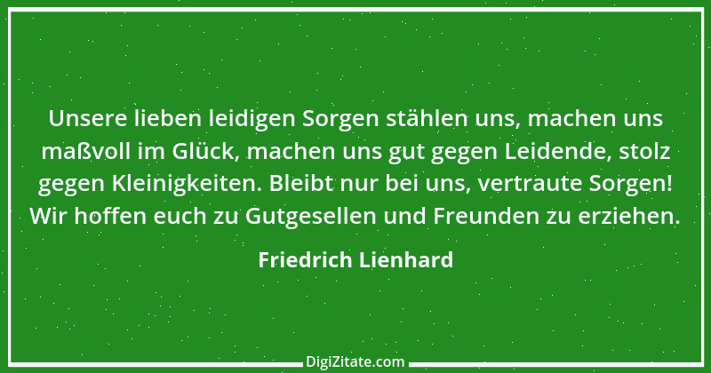 Zitat von Friedrich Lienhard 22