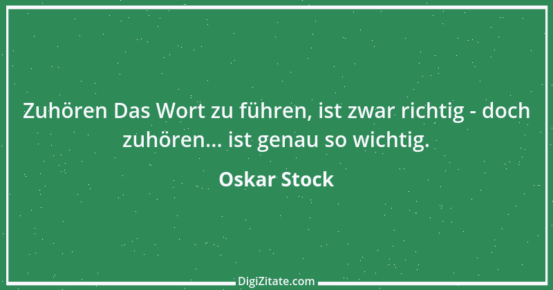 Zitat von Oskar Stock 4