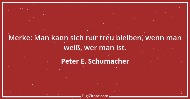 Zitat von Peter E. Schumacher 210