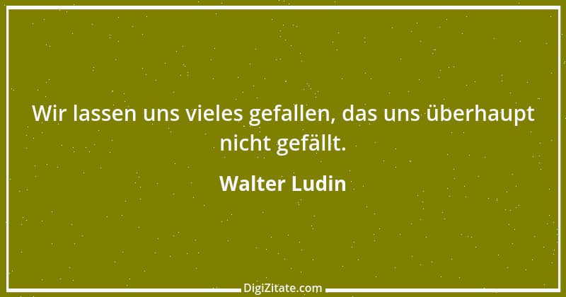 Zitat von Walter Ludin 907