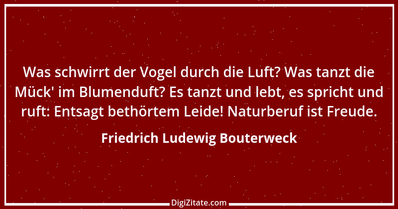 Zitat von Friedrich Ludewig Bouterweck 2