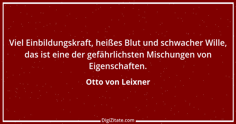 Zitat von Otto von Leixner 93