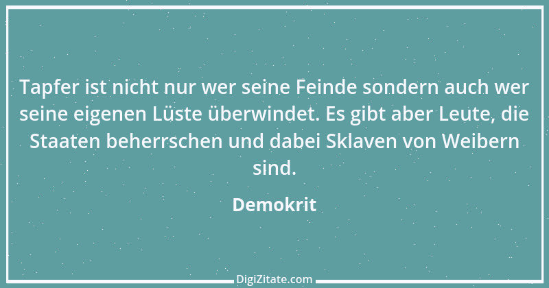 Zitat von Demokrit 110