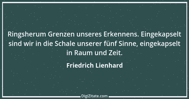 Zitat von Friedrich Lienhard 23