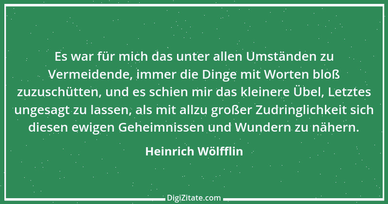 Zitat von Heinrich Wölfflin 2