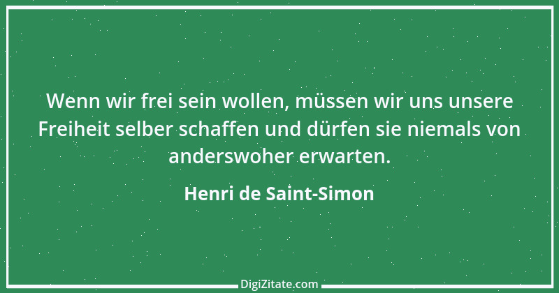 Zitat von Henri de Saint-Simon 13