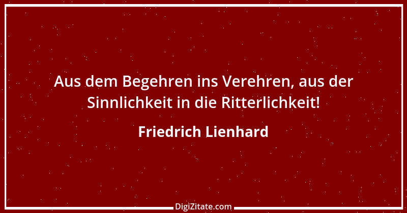 Zitat von Friedrich Lienhard 24