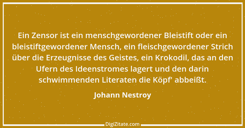 Zitat von Johann Nestroy 55