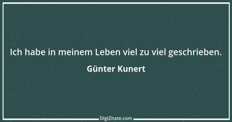 Zitat von Günter Kunert 8