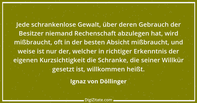 Zitat von Ignaz von Döllinger 8