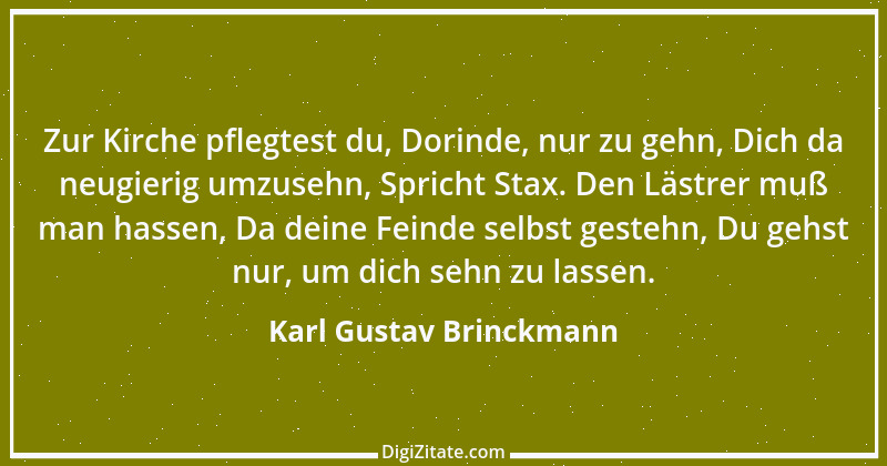 Zitat von Karl Gustav Brinckmann 7