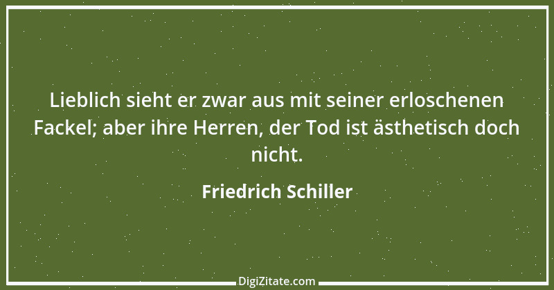 Zitat von Friedrich Schiller 1926