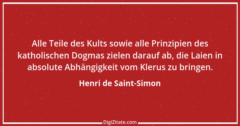 Zitat von Henri de Saint-Simon 16