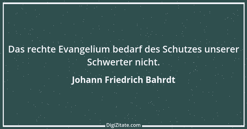 Zitat von Johann Friedrich Bahrdt 2