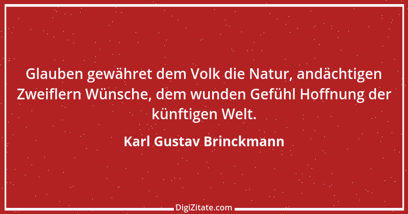 Zitat von Karl Gustav Brinckmann 8