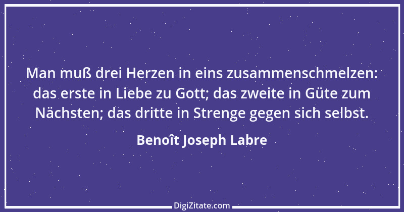 Zitat von Benoît Joseph Labre 1