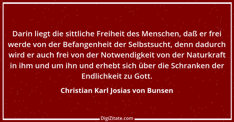 Zitat von Christian Karl Josias von Bunsen 4