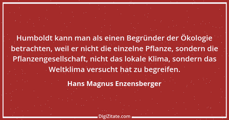 Zitat von Hans Magnus Enzensberger 6