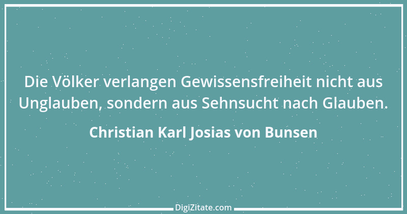 Zitat von Christian Karl Josias von Bunsen 6