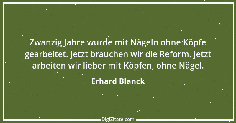 Zitat von Erhard Blanck 1968