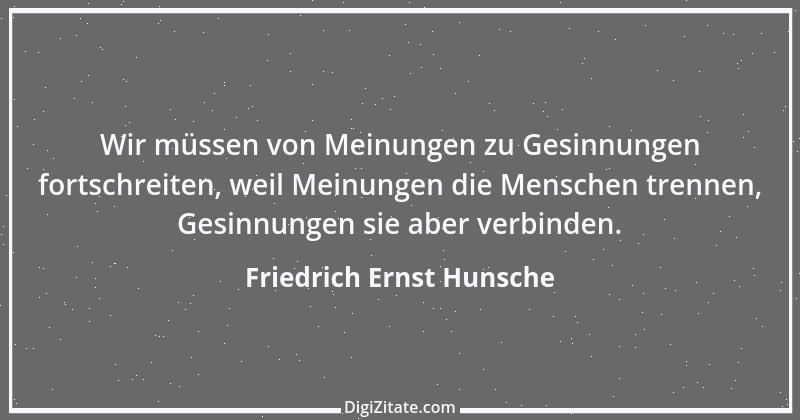 Zitat von Friedrich Ernst Hunsche 1