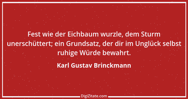 Zitat von Karl Gustav Brinckmann 12