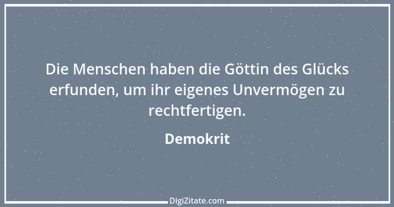 Zitat von Demokrit 118