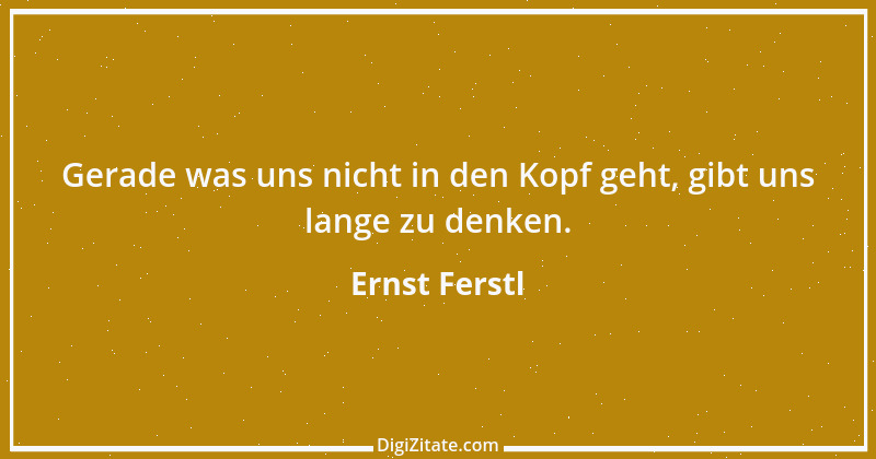 Zitat von Ernst Ferstl 1855