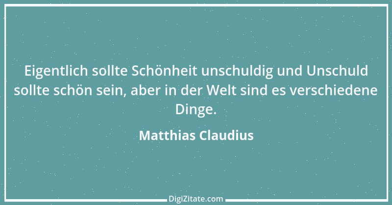 Zitat von Matthias Claudius 112