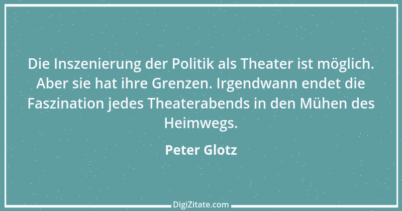 Zitat von Peter Glotz 34