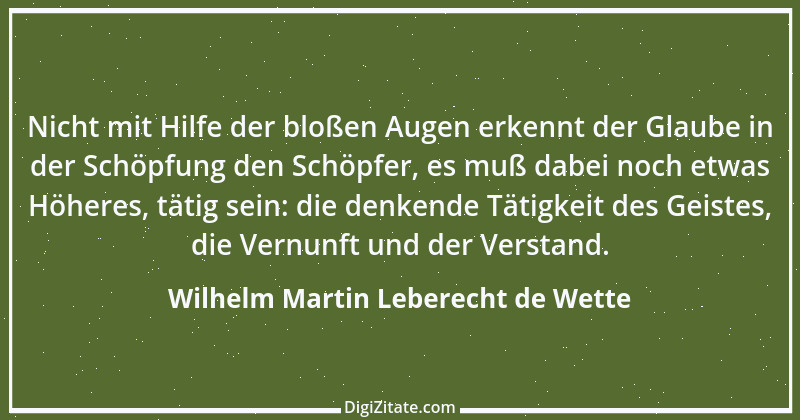 Zitat von Wilhelm Martin Leberecht de Wette 6