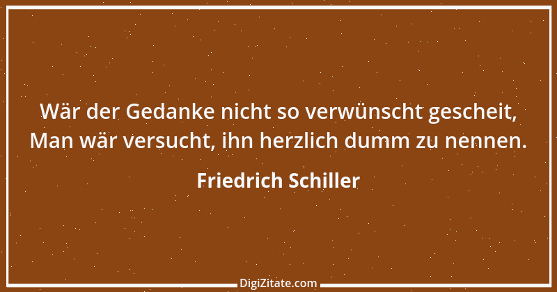 Zitat von Friedrich Schiller 1932