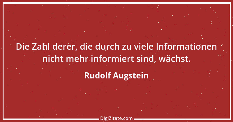 Zitat von Rudolf Augstein 36