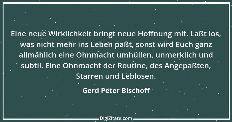 Zitat von Gerd Peter Bischoff 28