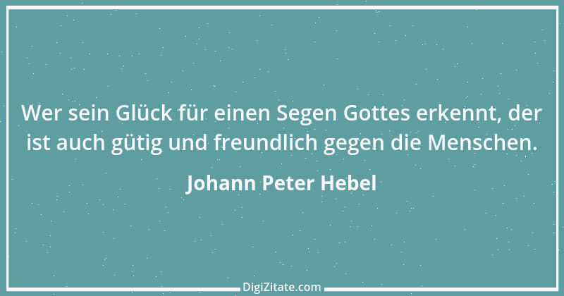 Zitat von Johann Peter Hebel 6