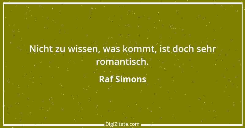 Zitat von Raf Simons 1